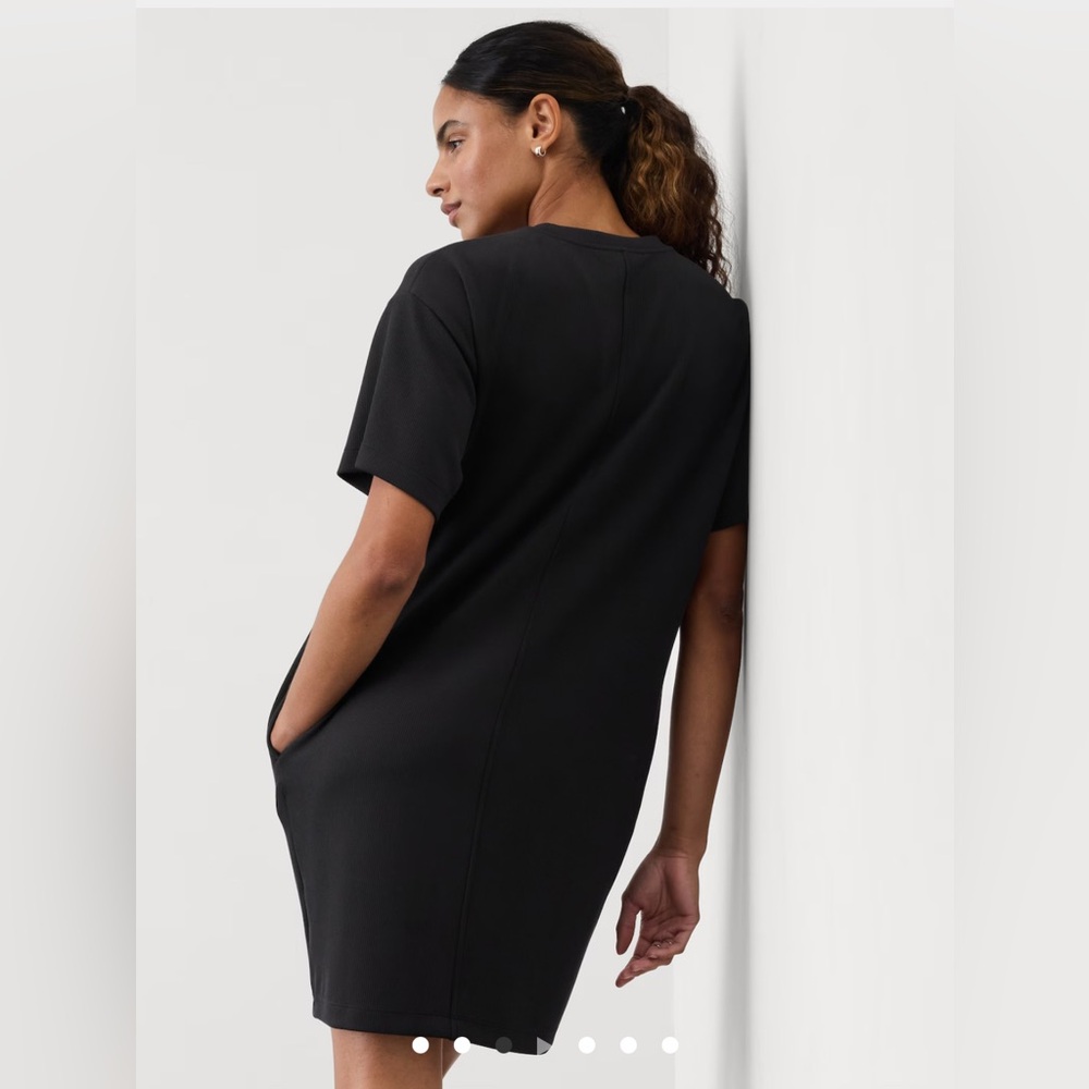 ATHLETA SEASOFT RIB TEE DRESS. WOMENS MEDIUM. - Picture 3 of 6